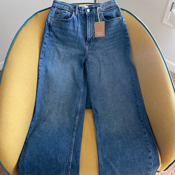 Reformation *Brand New* Cary Stretch High Rise Slouchy Wide Leg Jeans - Picture 2 of 10